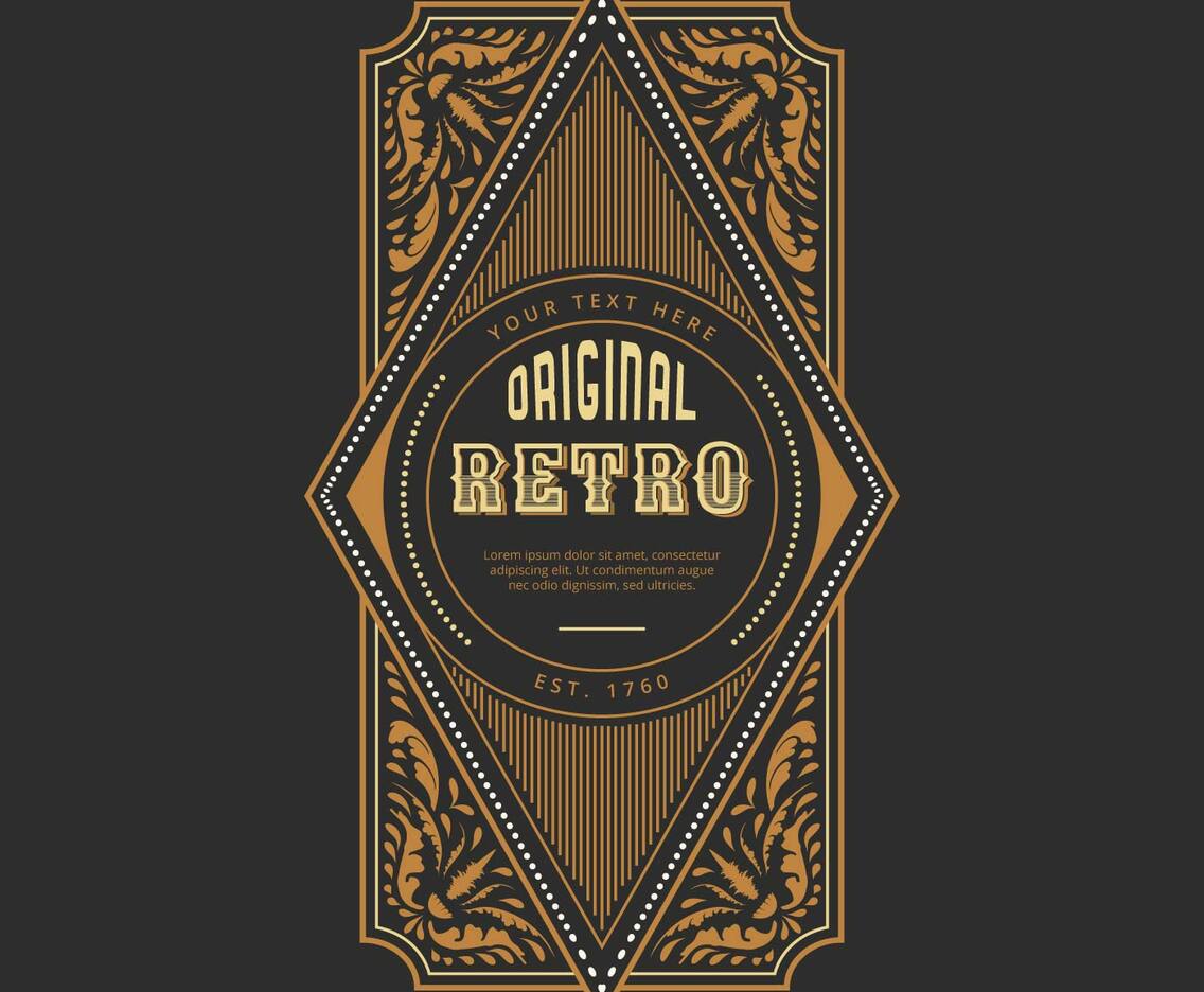 Retro Label Vector Collection