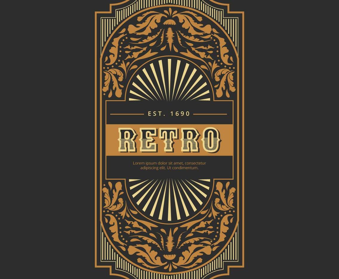 Retro Label Vector Collection