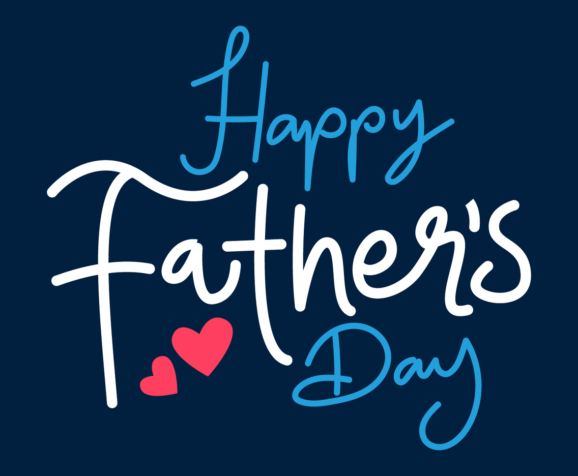 Happy Father's Day letering