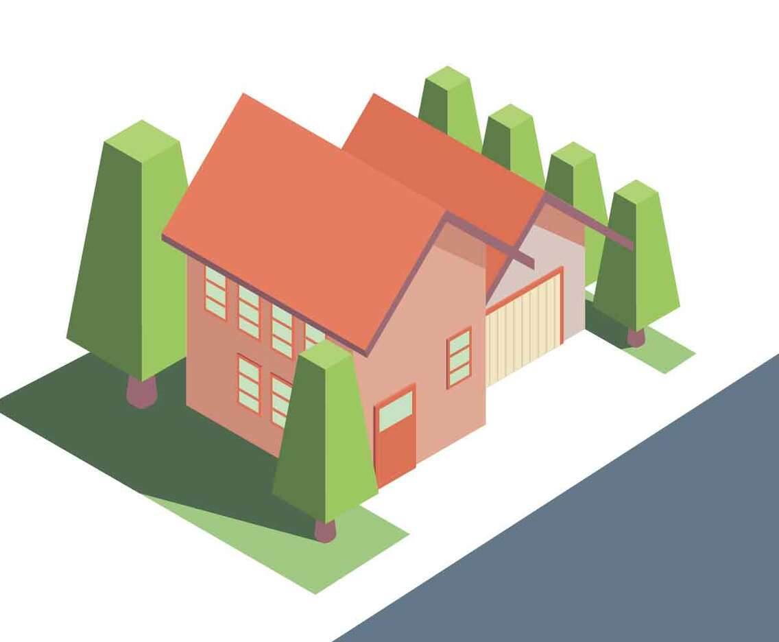 Isometric House Vector Illustration
