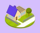 Flat Modern Isometric Vector Illustration