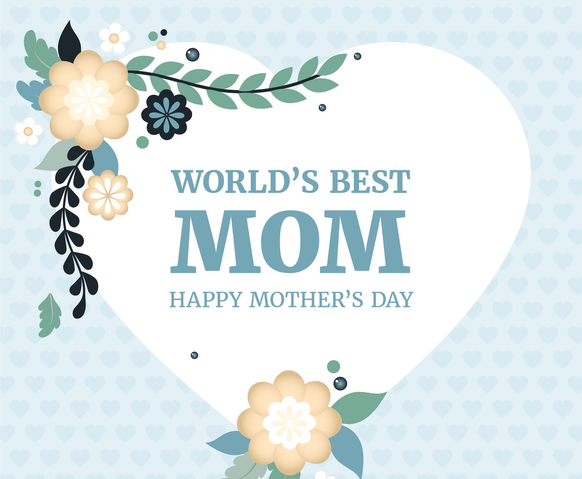 Vector Mother's Day Greeting Card