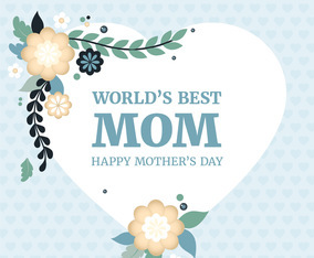 Vector Mother's Day Greeting Card