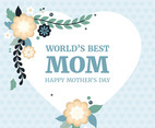 Vector Mother's Day Greeting Card