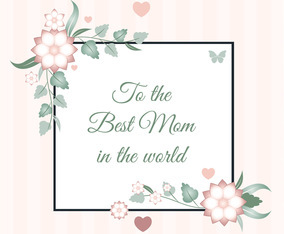 Vector Mother's Day Greeting Card