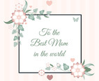 Vector Mother's Day Greeting Card