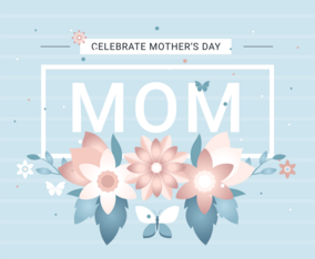 Vector Mother's Day Greeting Card