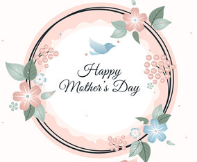 Vector Mother's Day Greeting Card