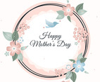 Vector Mother's Day Greeting Card
