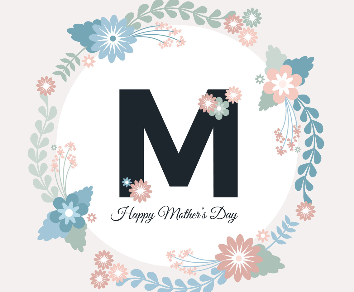 Vector Mother's Day Greeting Card