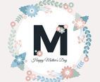 Vector Mother's Day Greeting Card