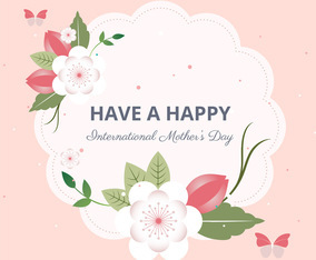 Vector Mother's Day Greeting Card