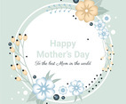 Vector Mother's Day Greeting Card