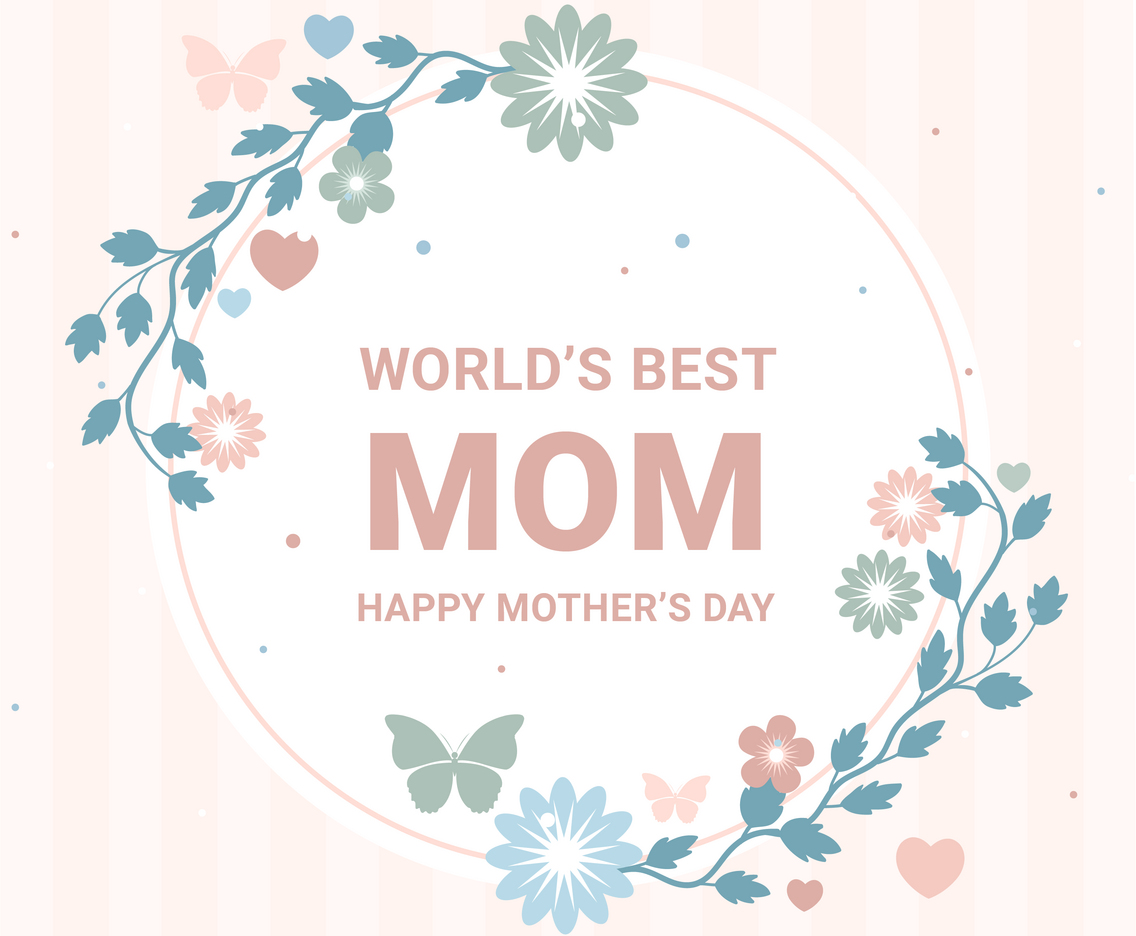 Vector Mother's Day Greeting Card