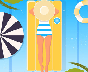 Vector Summertime Illustration