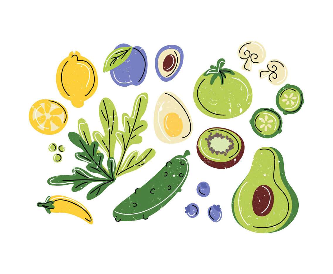 Vector Healthy Food Illustration