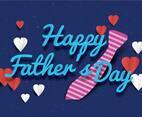 Happy Father's Day Typo Vector