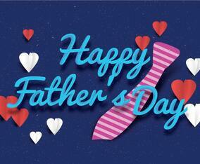 Happy Father's Day Typo Vector