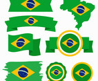 Brazilian Flag Clip Art Vector