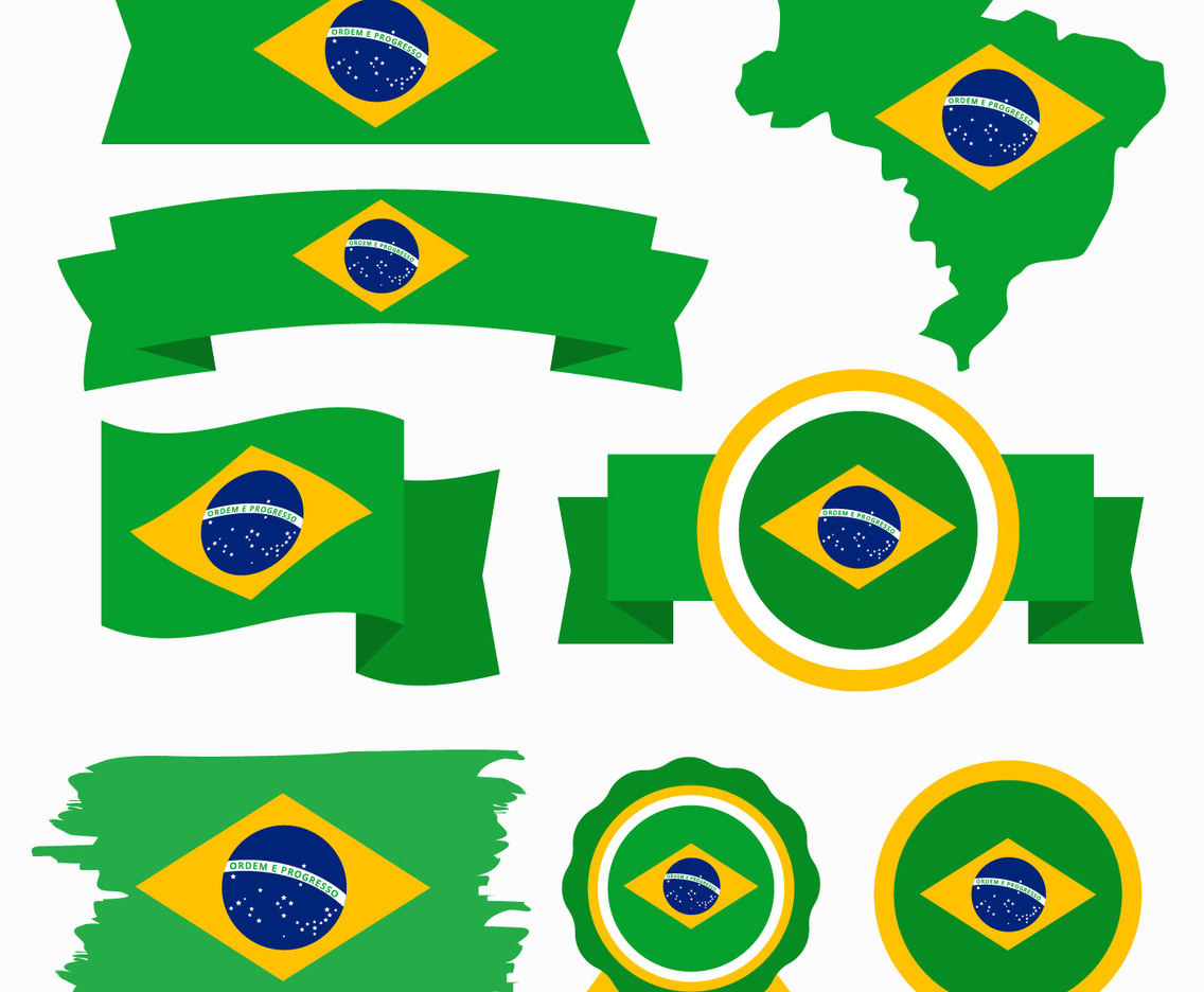 Brazilian Flag Clip Art Vector