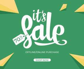 Sale Typography Vector Illustration