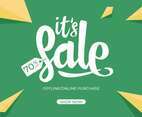 Sale Typography Vector Illustration