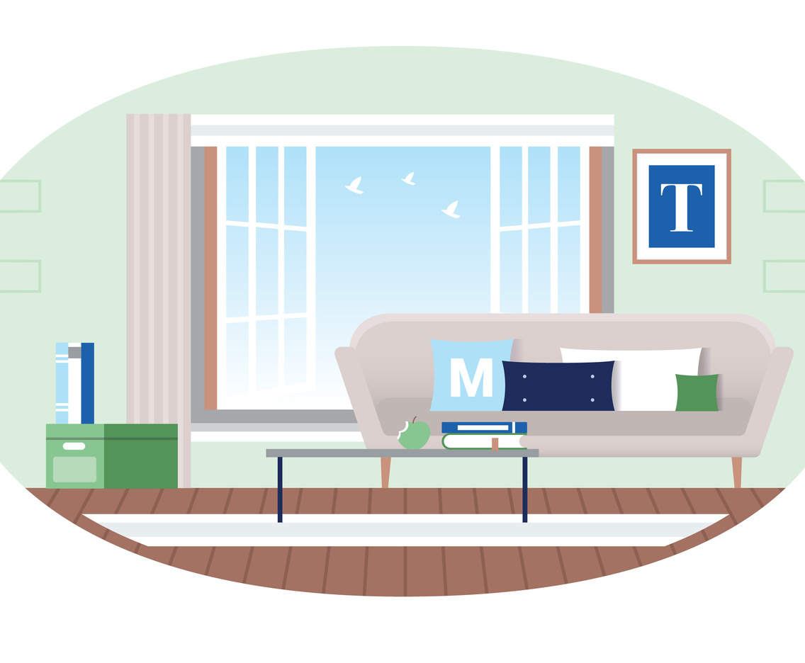 Vector Designer Room Illustration