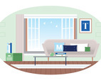 Vector Designer Room Illustration