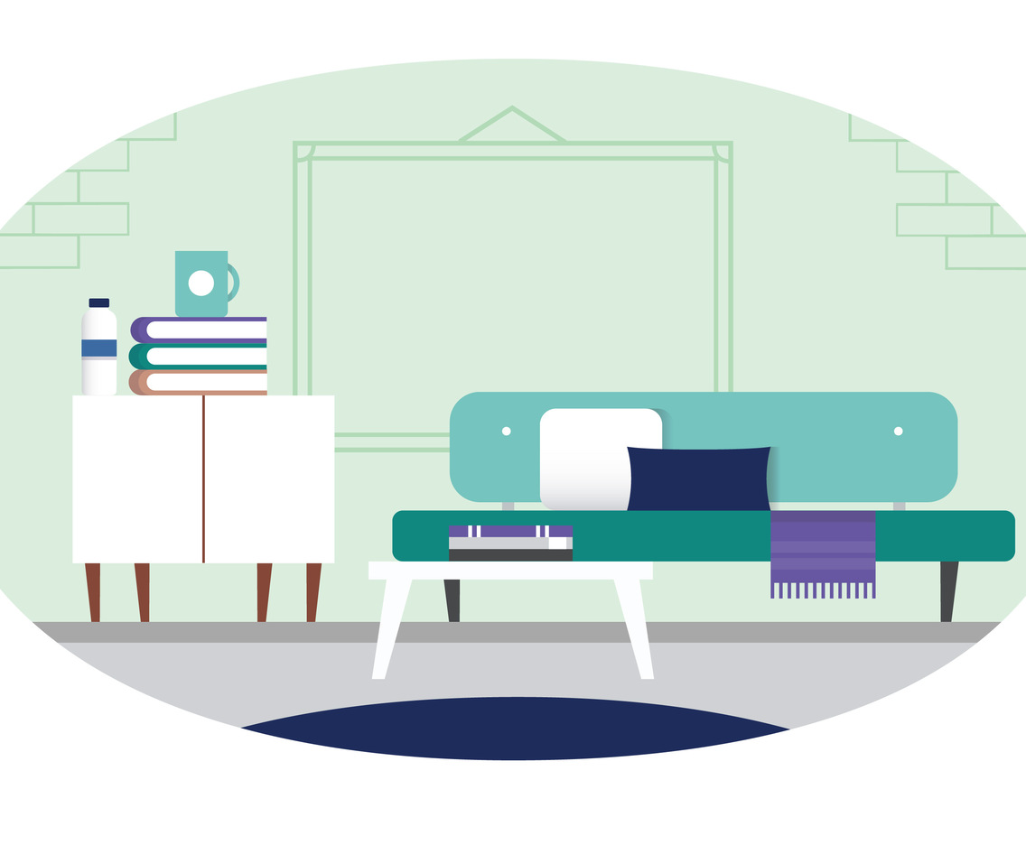 Vector Designer Room Illustration