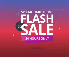 Sale Typography Modern Stylish Illustration