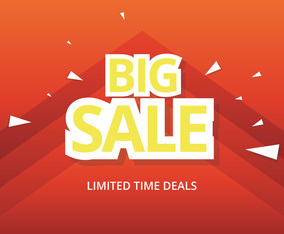 Sale Typography Modern Stylish Illustration