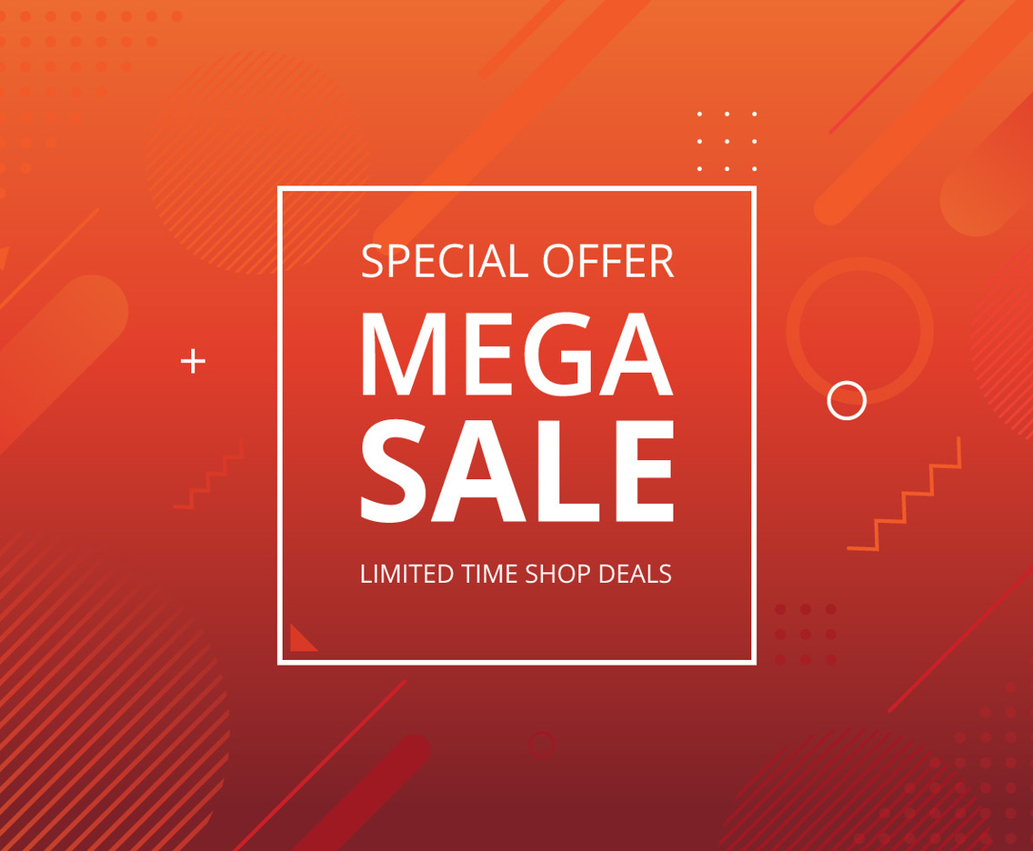 Sale Typography Modern Stylish Illustration