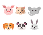Animal Faces Vector