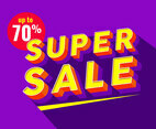 Super Sale Typography