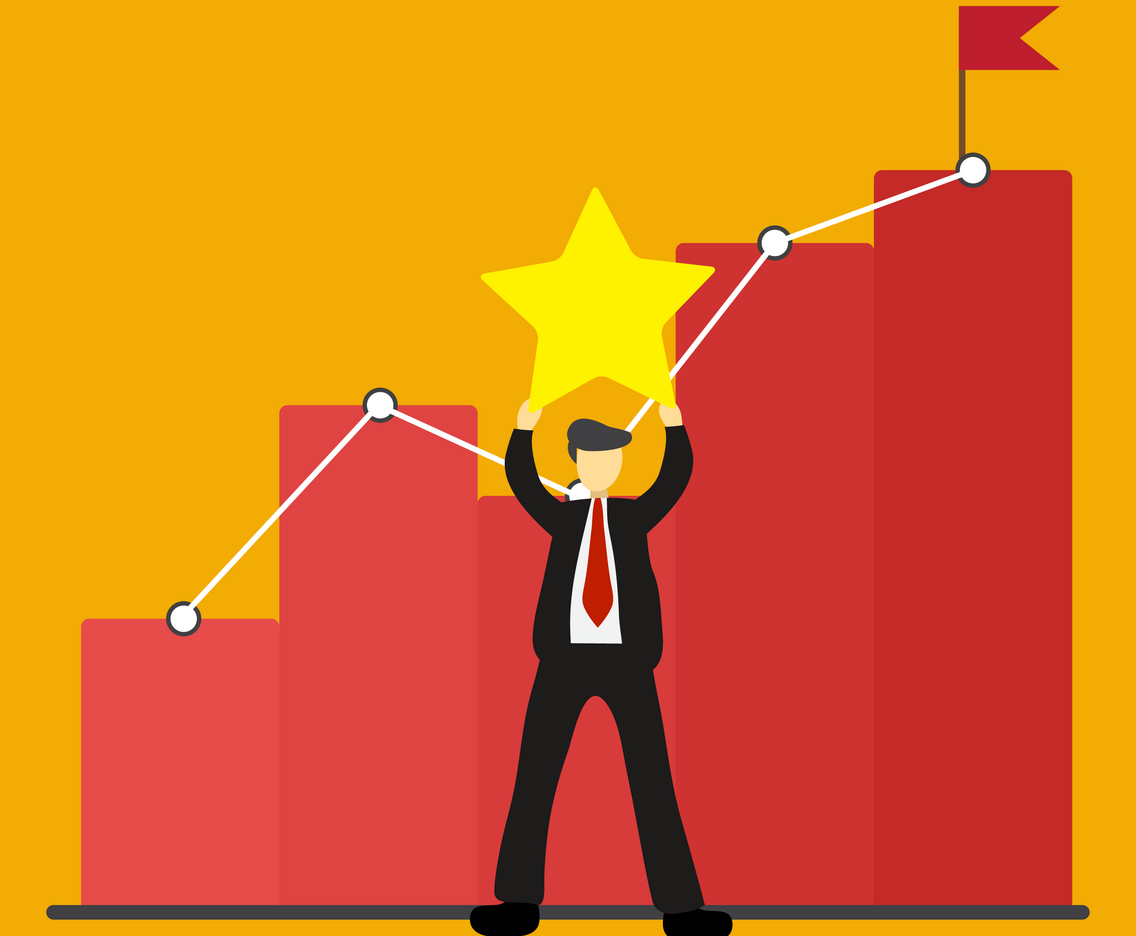 Corporate goals Vector