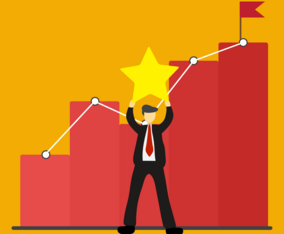 Corporate goals Vector