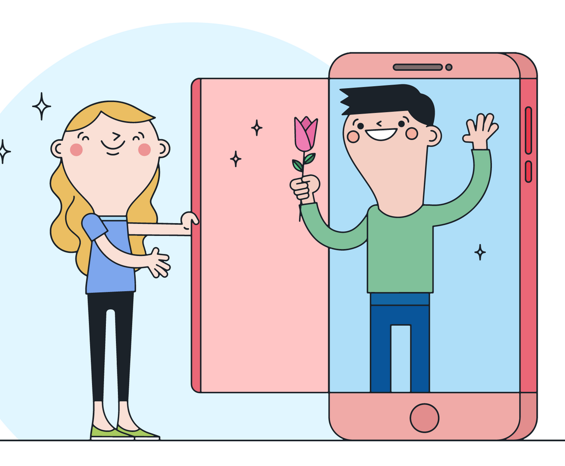 App Dating Vector
