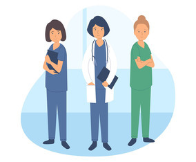 Female Healthcare Characters Set