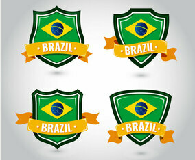 Brasil Flag Badge