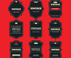 Vector Set Retro or Vintage Labels