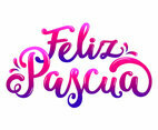 Colorful Feliz Pascua Typography