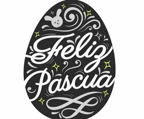 Feliz Pascua Typography
