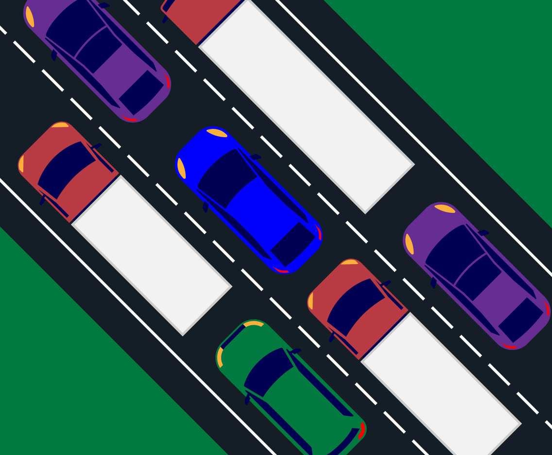 Vehicles Transportations Top View