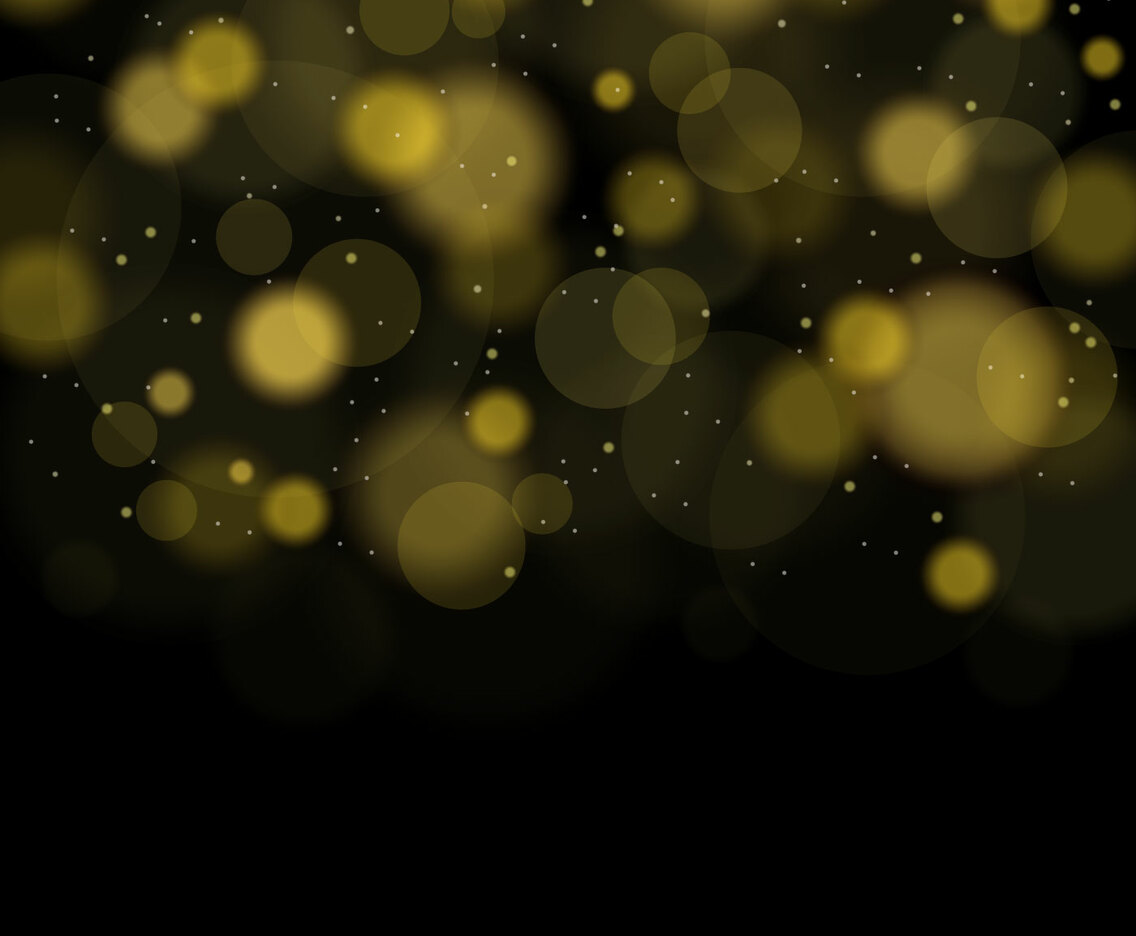 Abstract Vector Background With Gold Bokeh