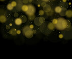 Abstract Vector Background With Gold Bokeh