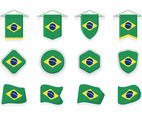 Brasil Flags Clipart