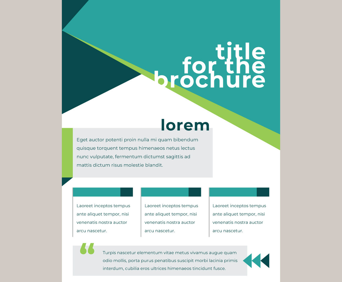 Colorful Brochure Template