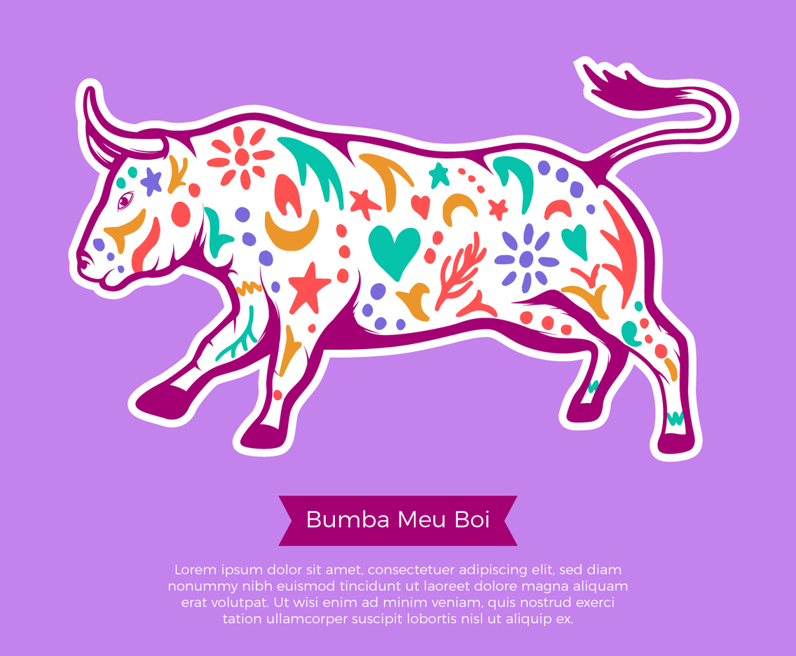 Bumba Meu Boi Bull illustration