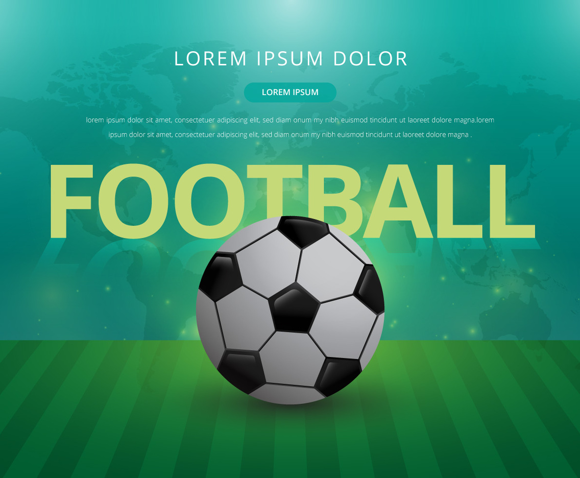 Football Realistic Illustration