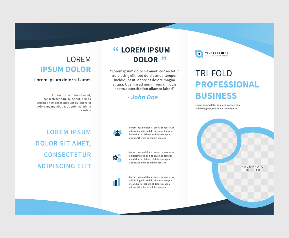 Professional Brochure Vector Template